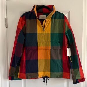 Aimé Leon Dore Colorblock Water Resistant Half-Zip Pullover Jacket - Multi - NWT